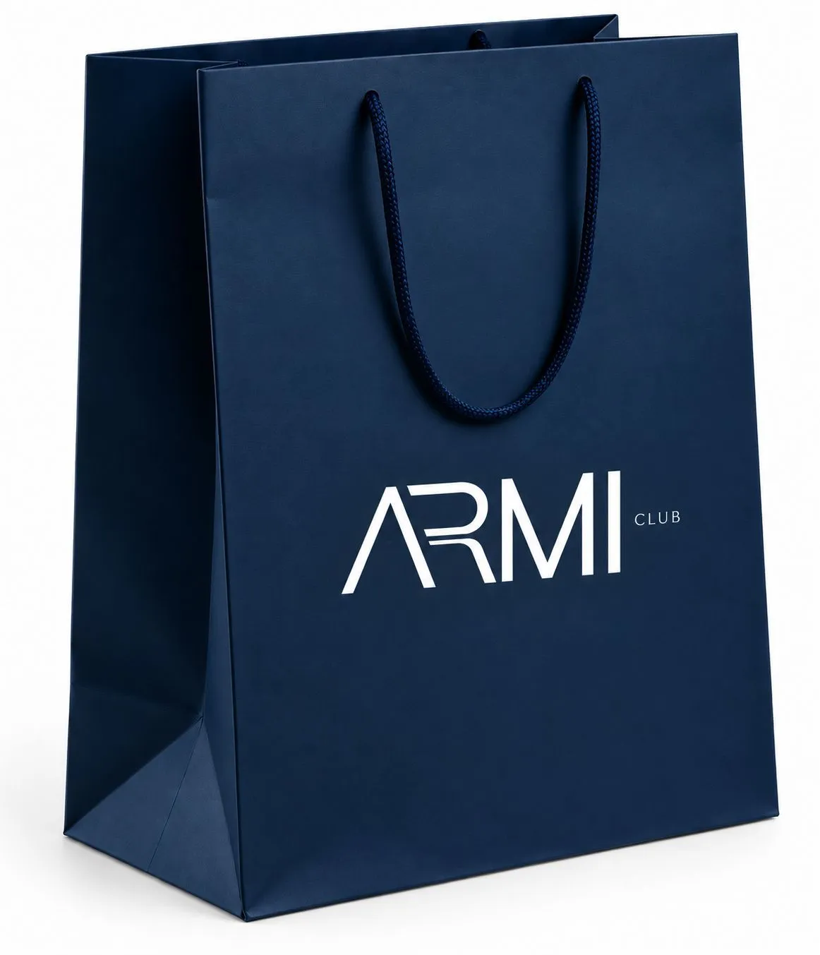 Imagem de referência: tipografia e adaptação de campanha em arte para sacolas de papel