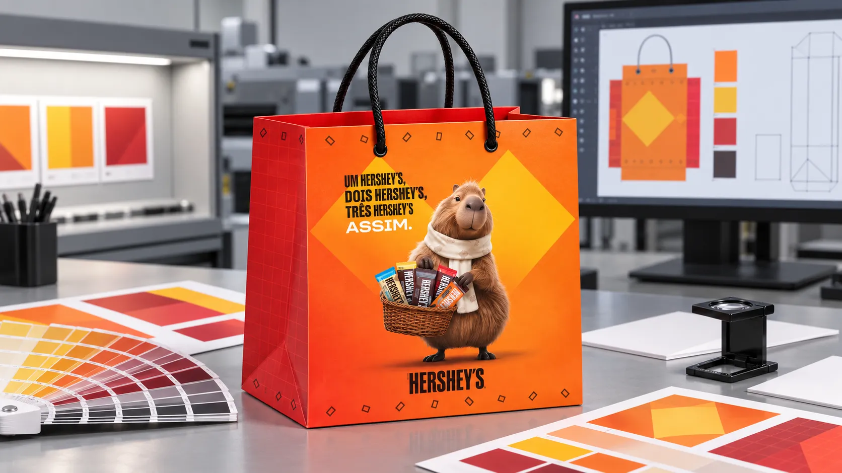 Imagem de referência: papel duplex em sacolas: rotina do varejo