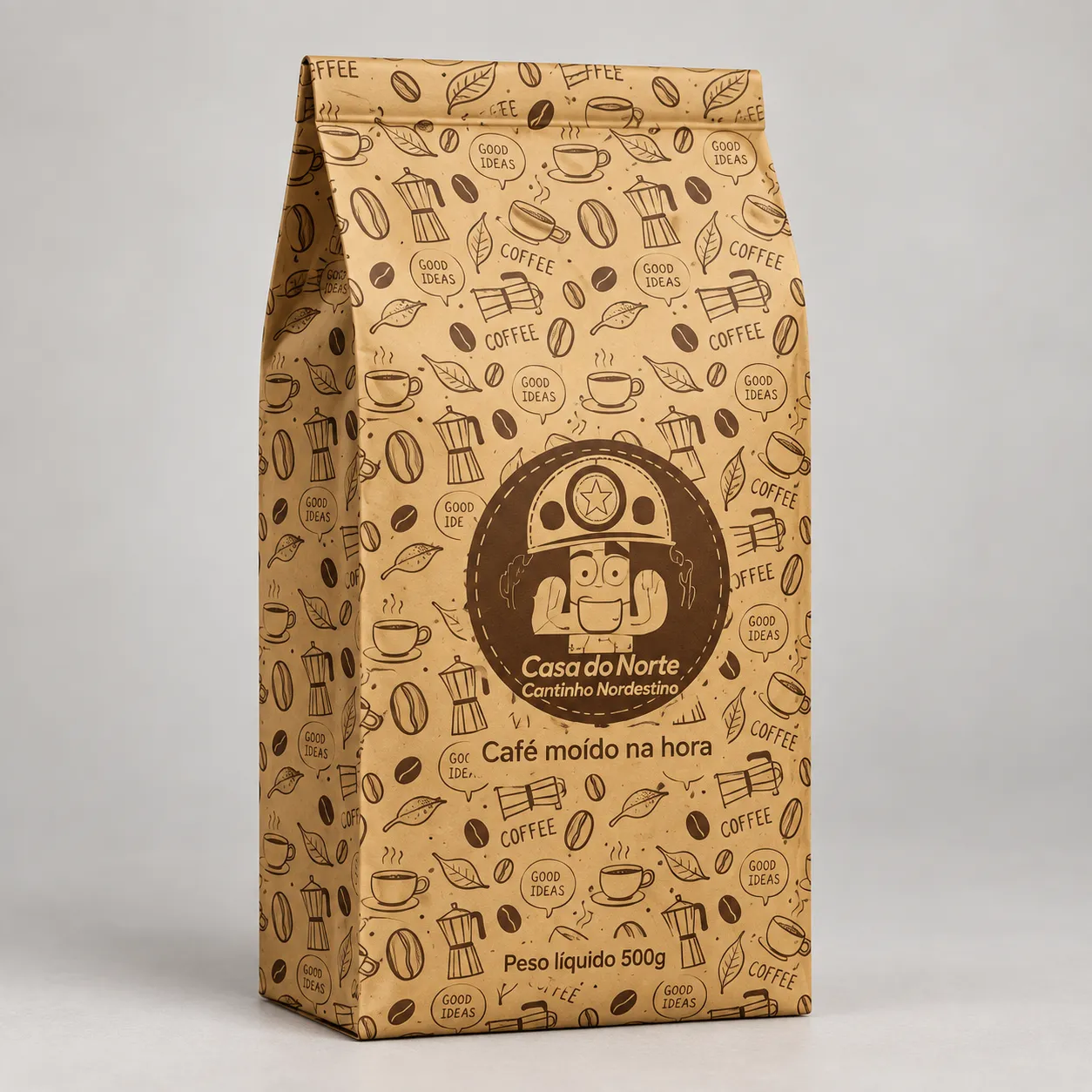 Imagem de referência: papel kraft em sacolas: identidade visual da marca