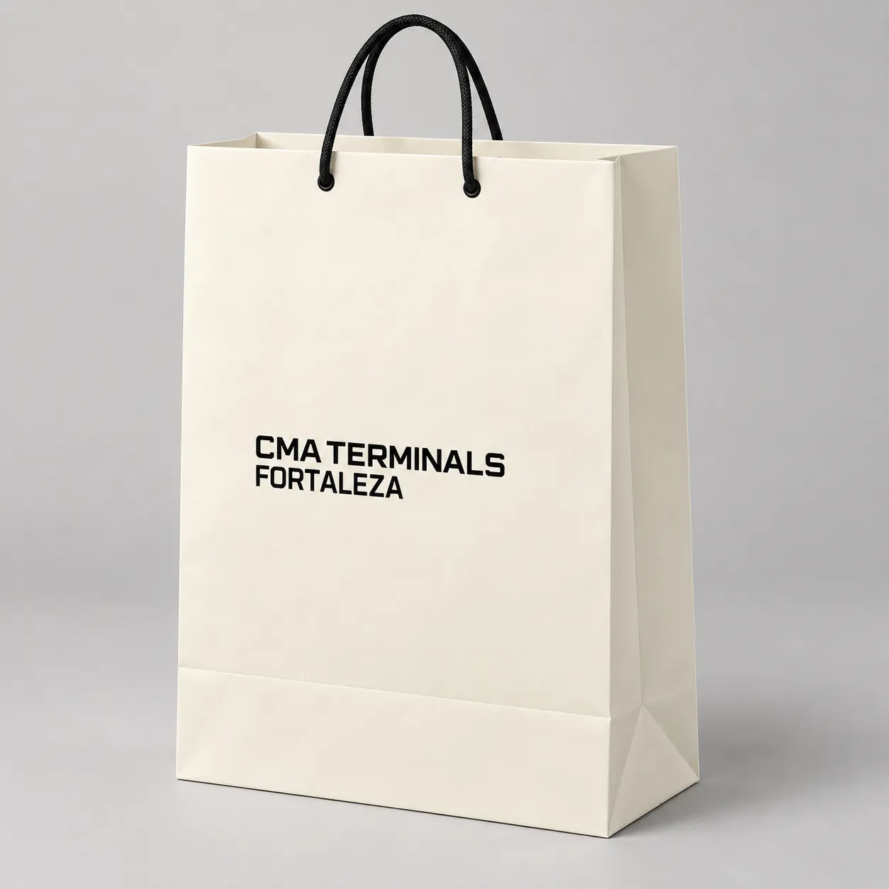 Imagem de referência: papel reciclado em sacolas: identidade visual da marca