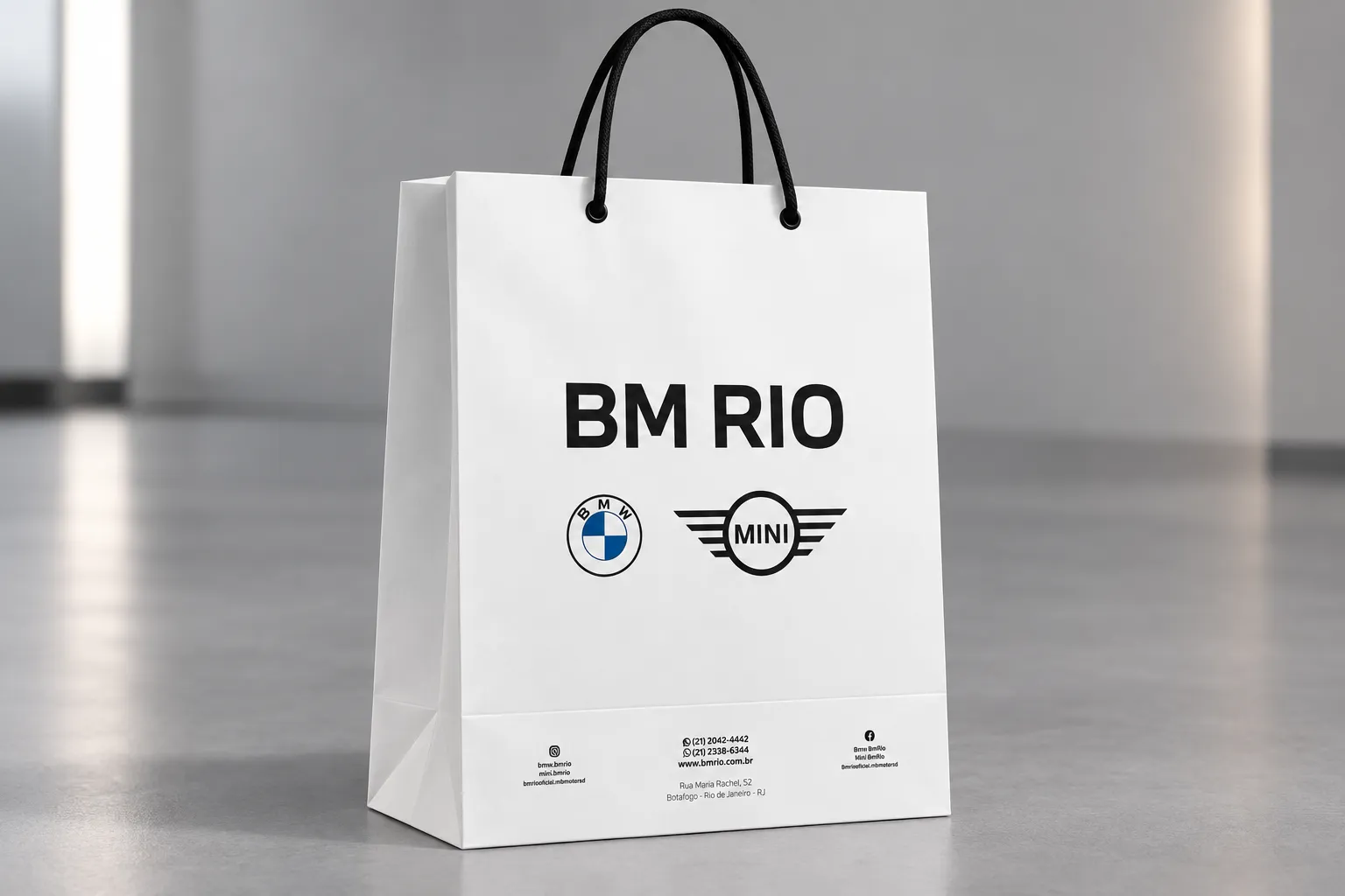 Imagem de referência: papel triplex em sacolas: identidade visual da marca