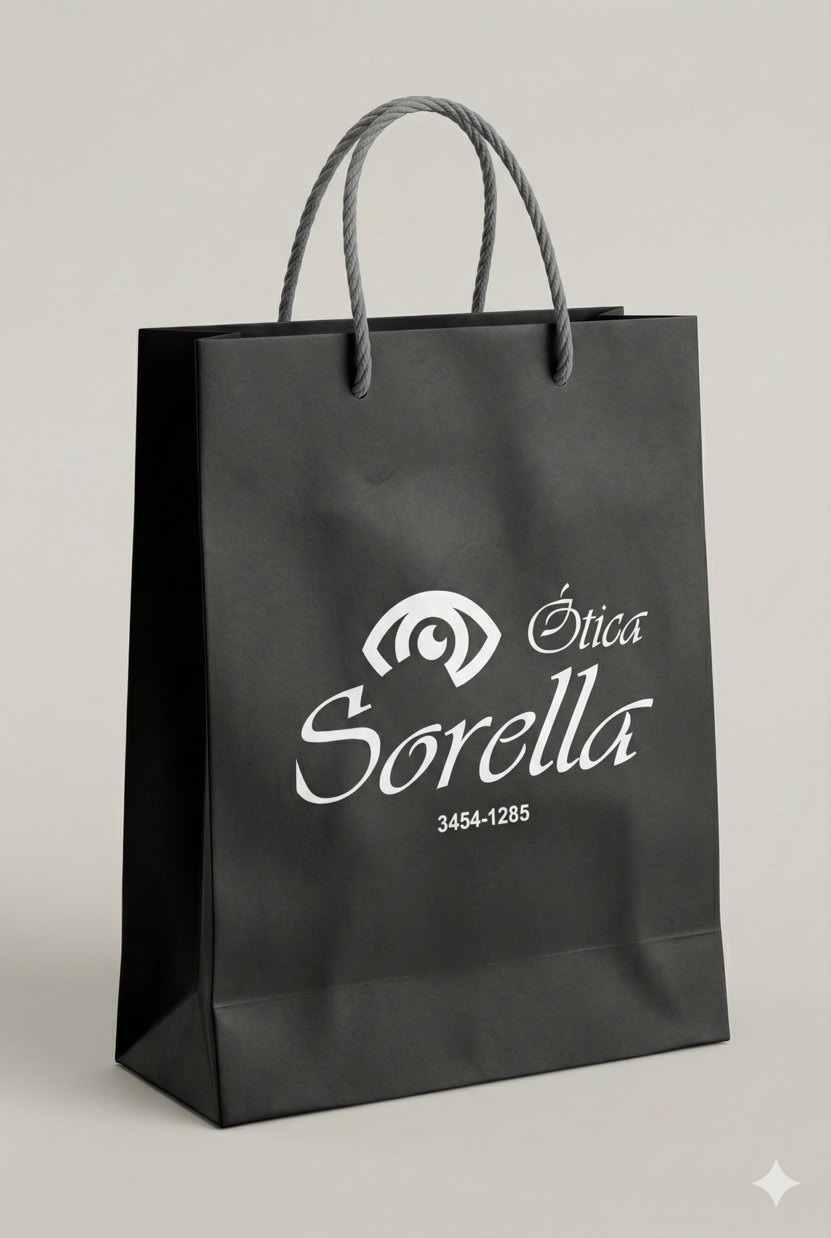 Imagem de referência: sacolas de papel para cafeteria