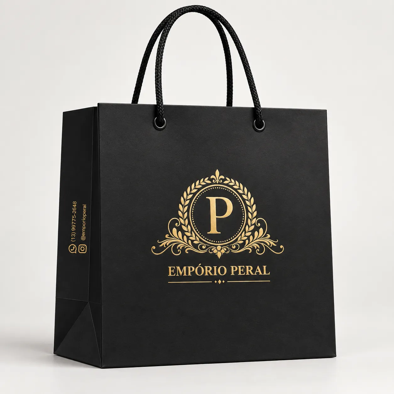 Imagem de referência: sacolas de papel para empório