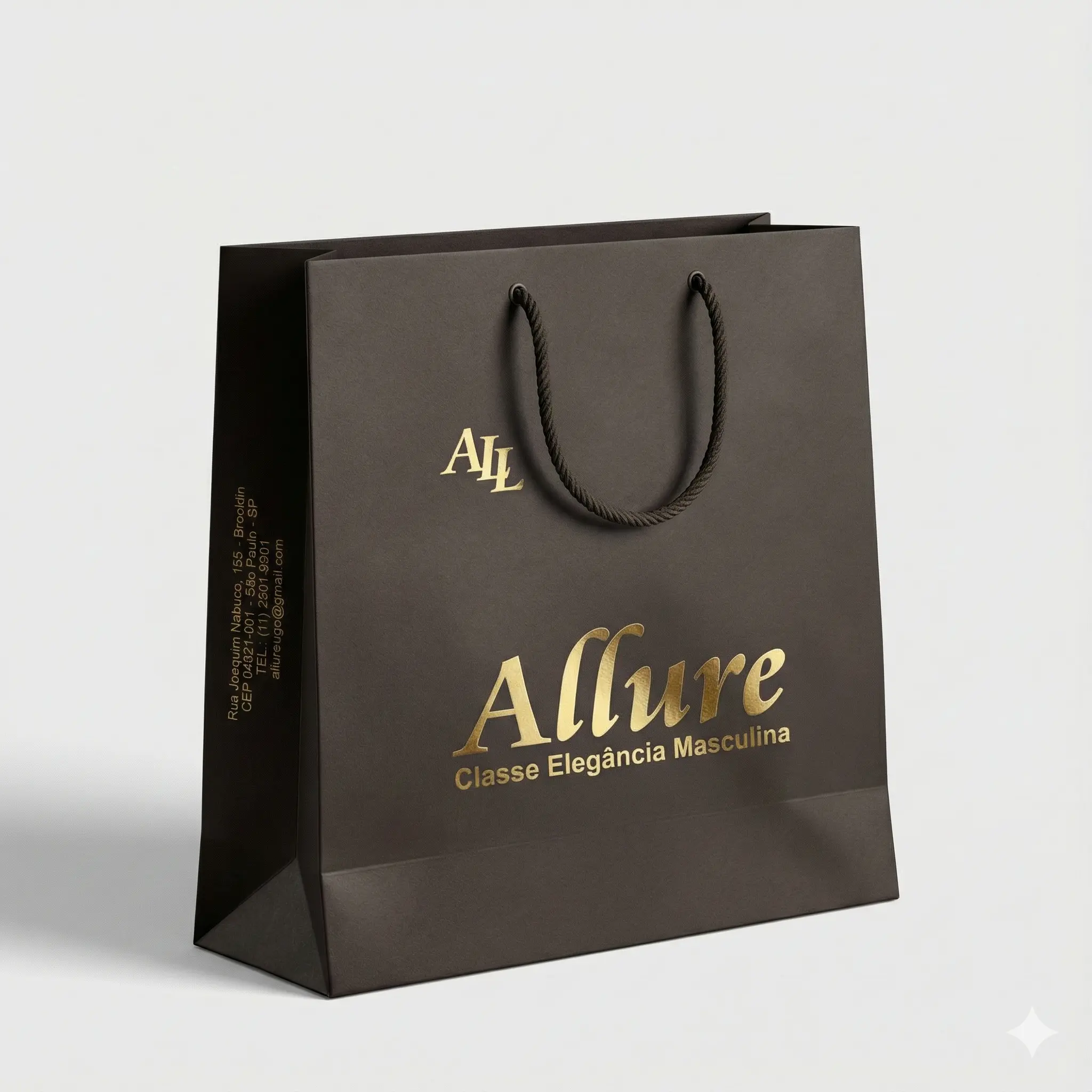 Imagem de referência: sacolas de papel para livraria