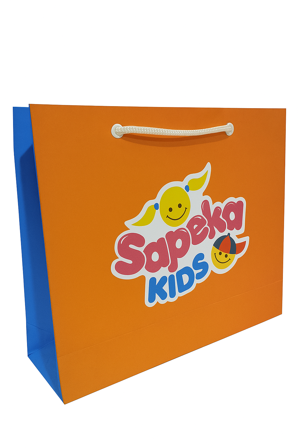 Imagem de referência: sacolas de papel para loja infantil