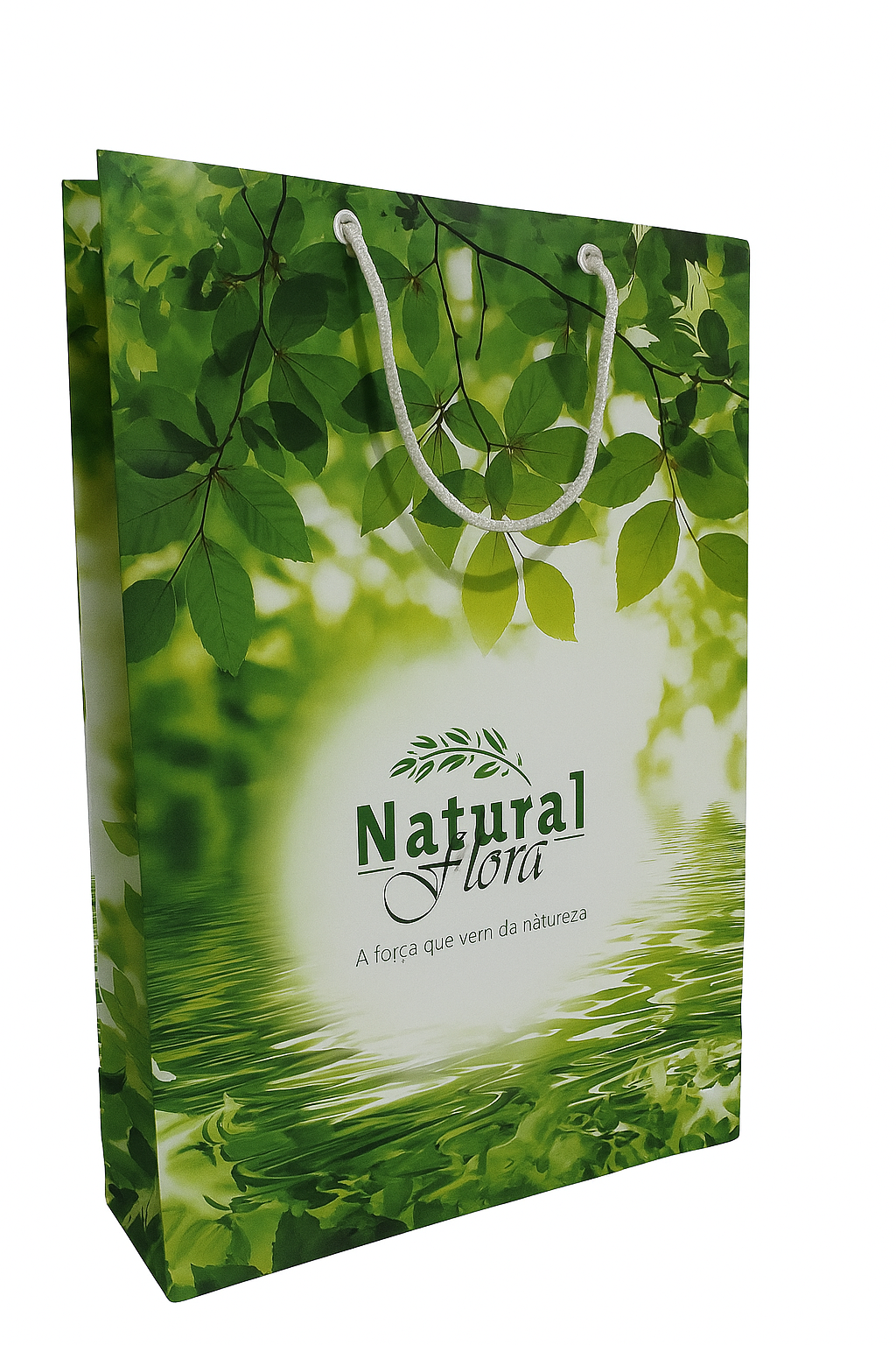 Imagem de referência: sacolas de papel para produtos naturais