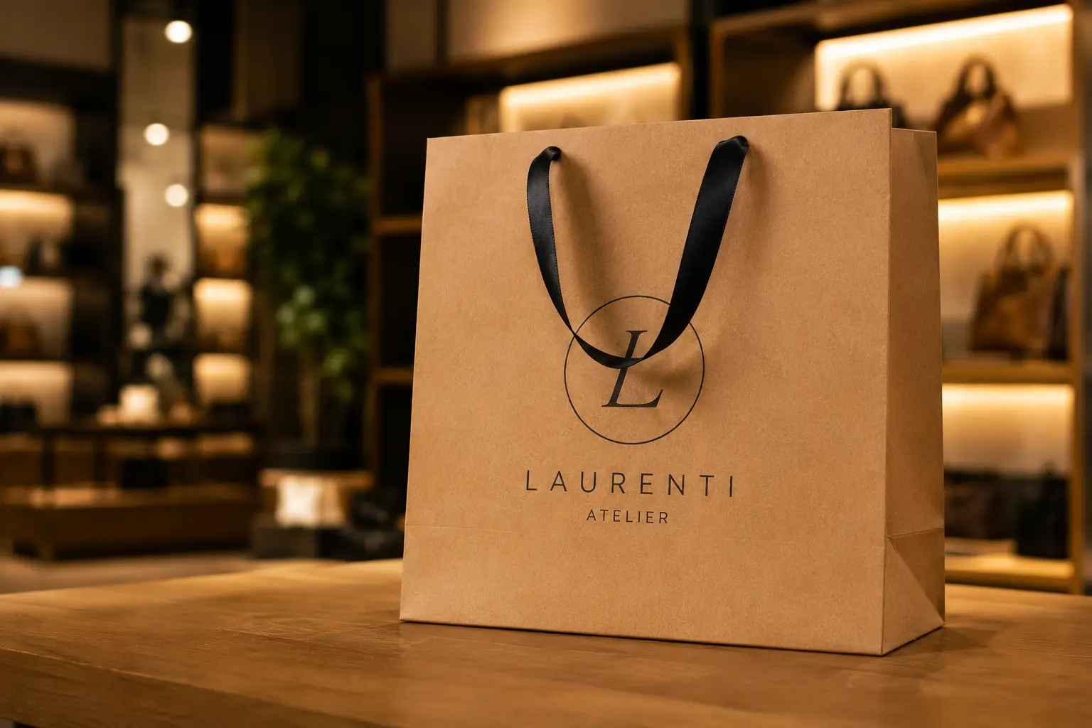 Sacola Kraft personalizada