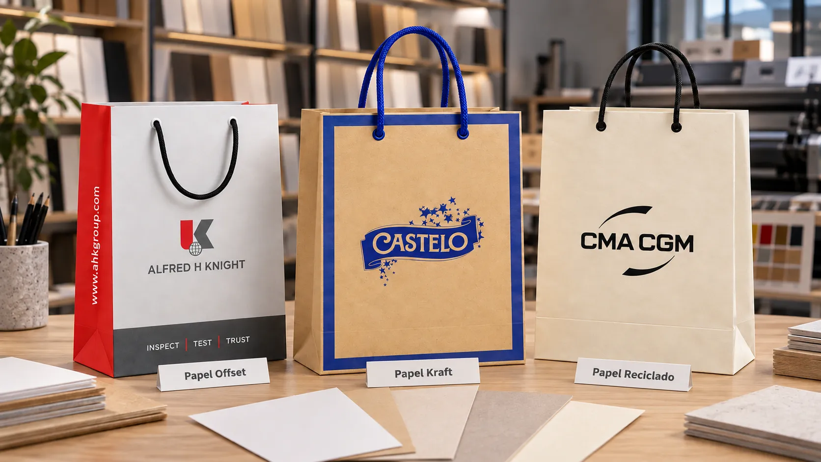 Imagem de referência: lote inicial de sacolas de papel — como definir critérios para avaliar uma amostra