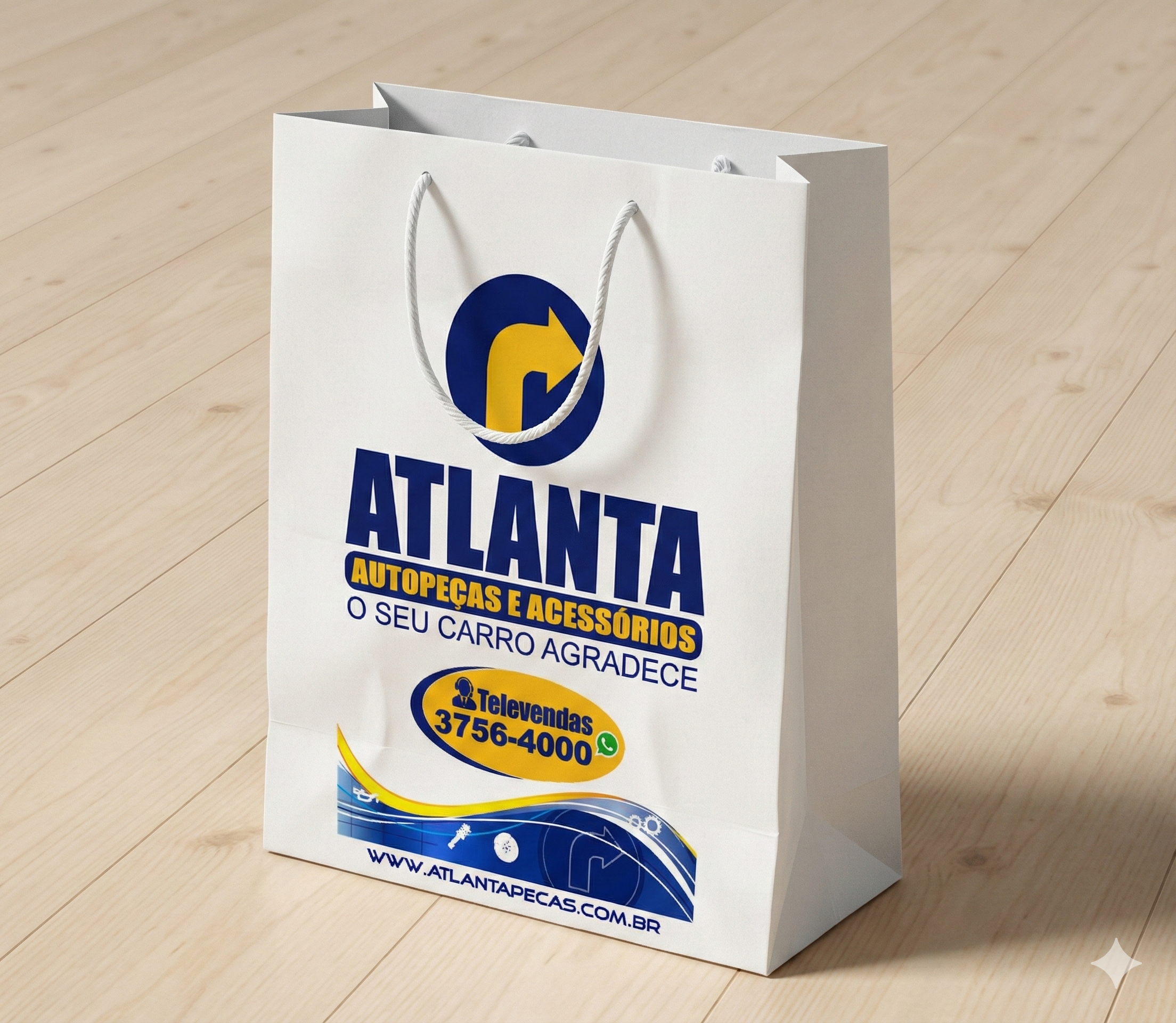 Imagem de referência: lote inicial de sacolas de papel — como planejar a próxima reposição