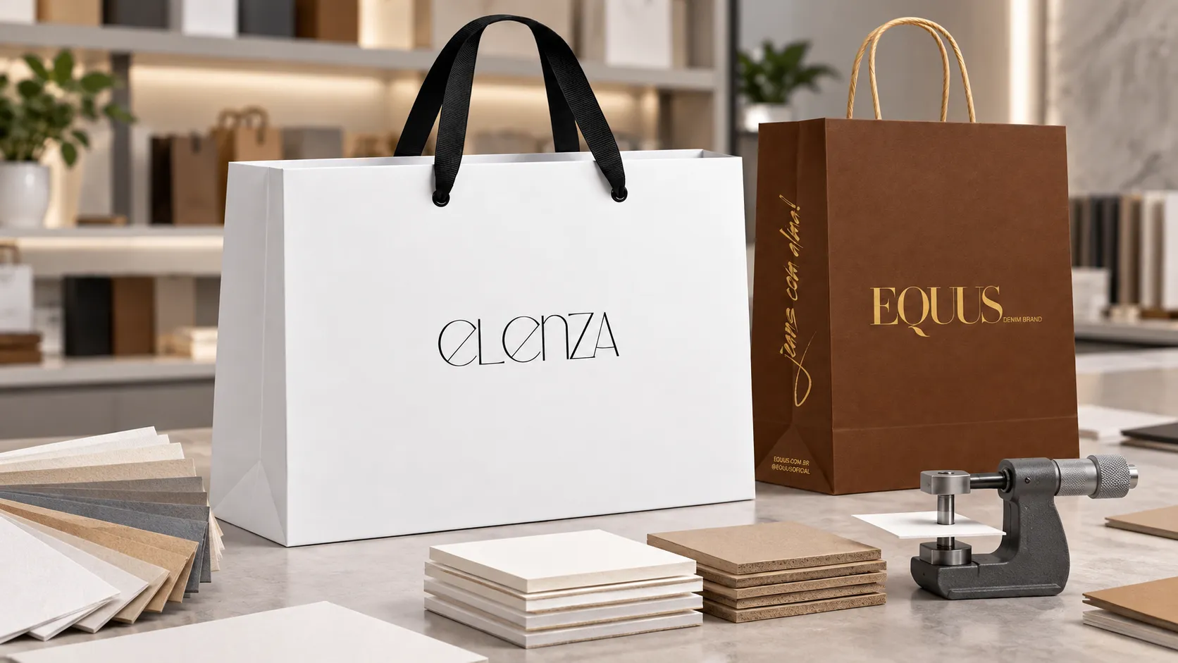 Imagem de referência: pedido de sacolas para várias lojas — como comparar o custo total