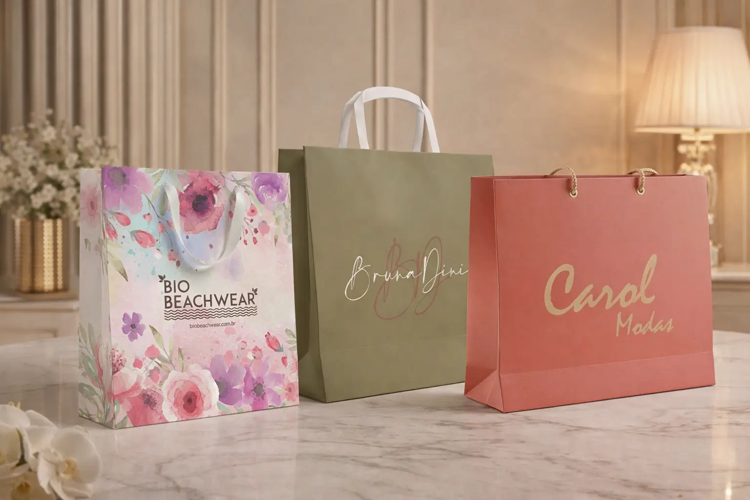 Imagem de referência: pedido de sacolas para várias lojas — como planejar a próxima reposição