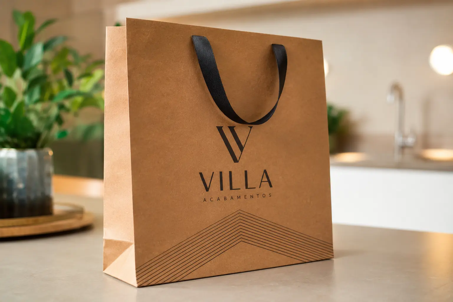 Sacola Kraft personalizada