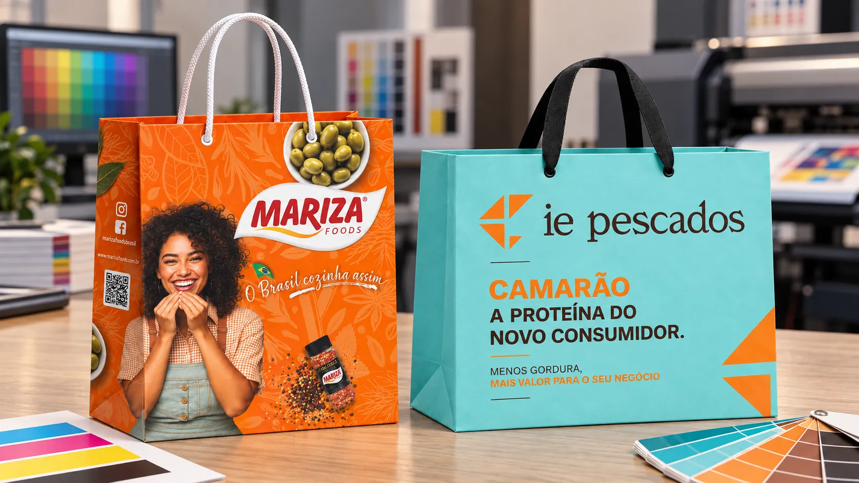 Imagem de referência: primeiro pedido de sacolas de papel — como definir critérios para avaliar uma amostra