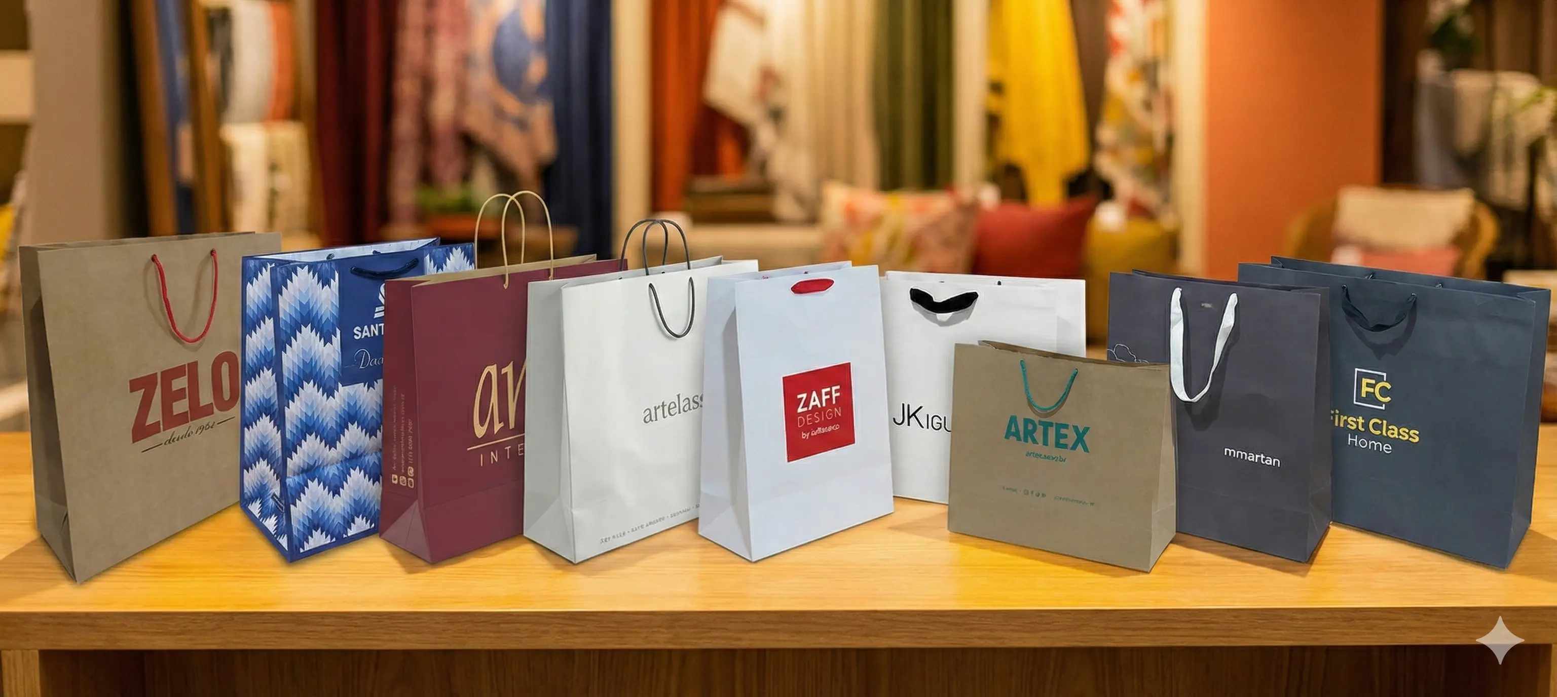 Imagem de referência: sacolas com lateral ampla para retirada: como planejar o pedido: orientações para o seu projeto
