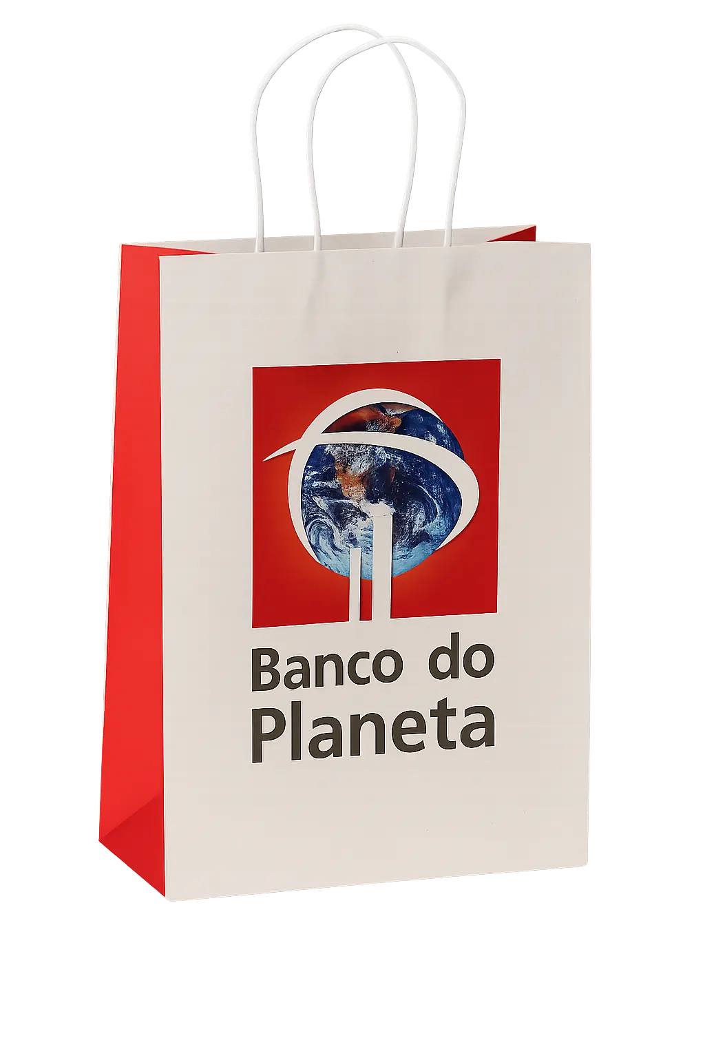 Detalhe visual complementar para coleta de feedback de sacolas de papel para ocasiões de presente