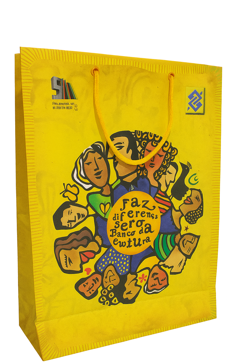 Imagem de referência: descarte responsável de sacolas de papel para ocasiões de presente