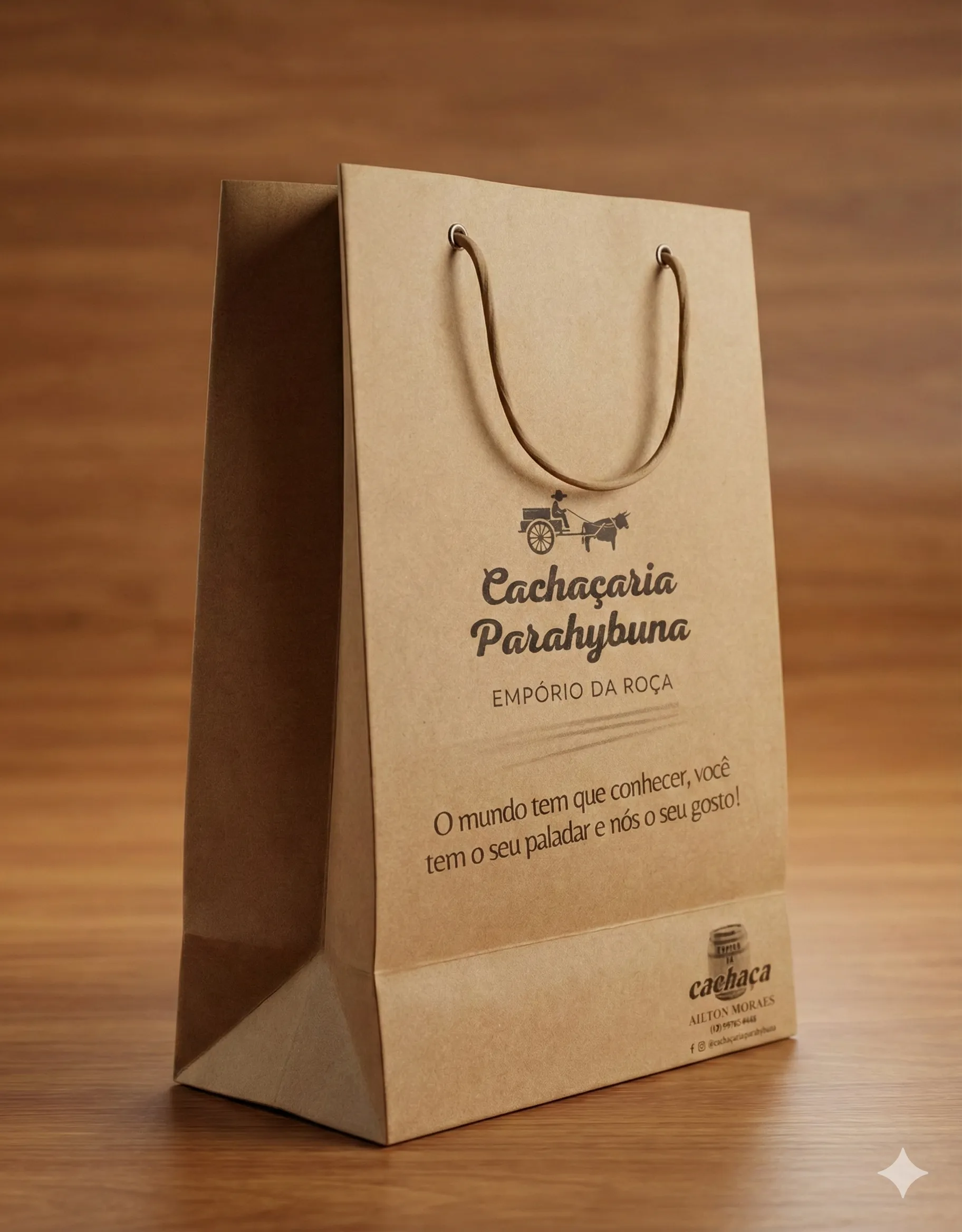 Sacola Kraft personalizada com logo