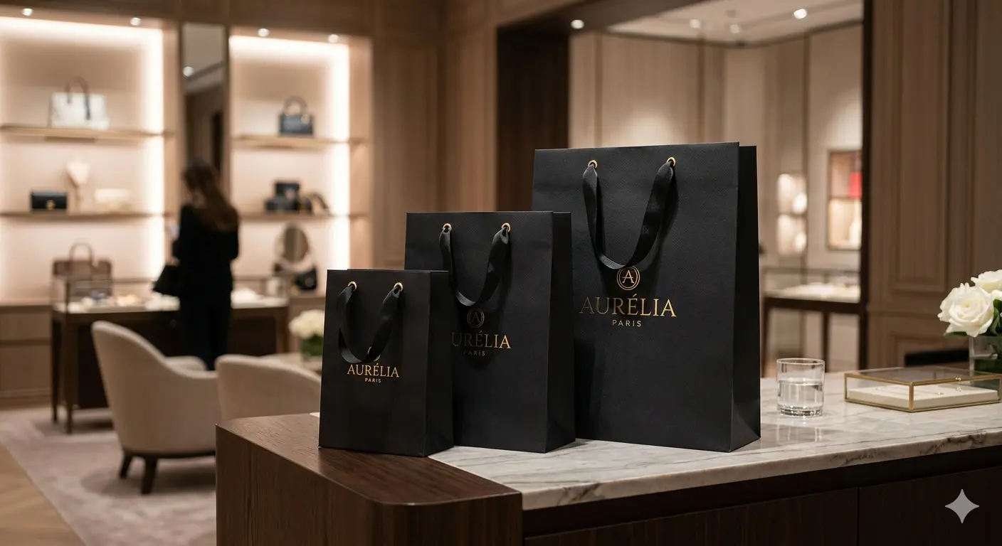 Sacolas para lojas em shopping